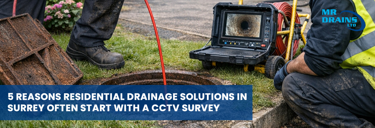 5 Reasons Residential Drainage Solutions in Surrey Often Start with a CCTV Survey